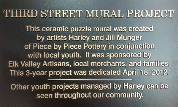 Third Street Mural Plaque